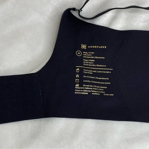 HoneyLove Black CrossOver Bra - Picture 8 of 16